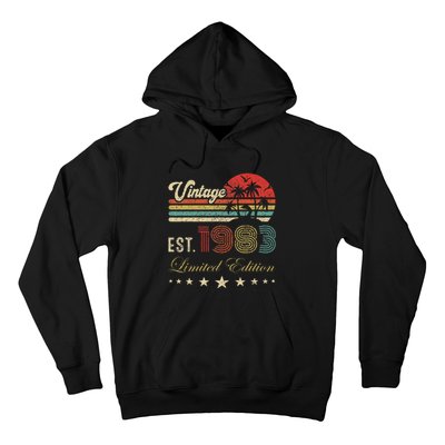 40th Birthday Born 1983 Vintage Limited Edition 40 Birthday Hoodie