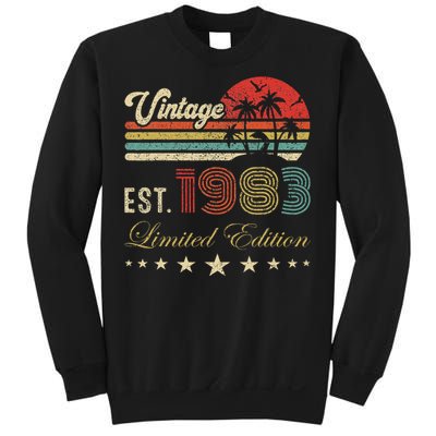 40th Birthday Born 1983 Vintage Limited Edition 40 Birthday Sweatshirt