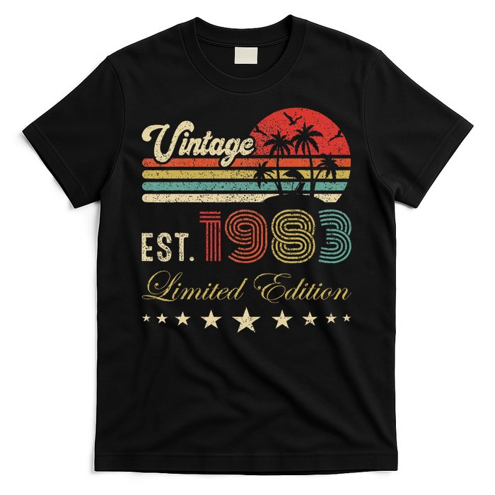 40th Birthday Born 1983 Vintage Limited Edition 40 Birthday T-Shirt