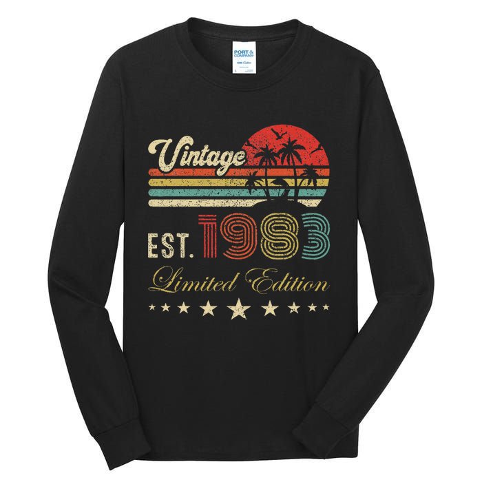 40th Birthday Born 1983 Vintage Limited Edition 40 Birthday Tall Long Sleeve T-Shirt