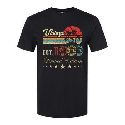 40th Birthday Born 1983 Vintage Limited Edition 40 Birthday Softstyle CVC T-Shirt