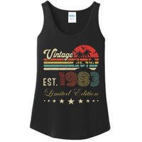 40th Birthday Born 1983 Vintage Limited Edition 40 Birthday Cute Ladies Essential Tank