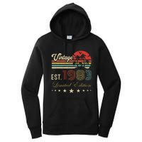 40th Birthday Born 1983 Vintage Limited Edition 40 Birthday Cute Women's Pullover Hoodie