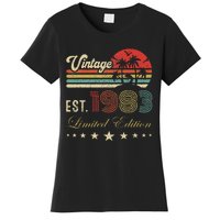 40th Birthday Born 1983 Vintage Limited Edition 40 Birthday Cute Women's T-Shirt