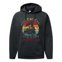 4th Birthday Boy Train 4 Year Old Birthday Performance Fleece Hoodie