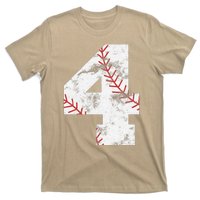 4th Birthday Baseball Big Number Four 4 Year Old Gift T-Shirt