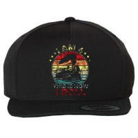 4th Birthday Boy Train 4 Year Old Birthday Wool Snapback Cap