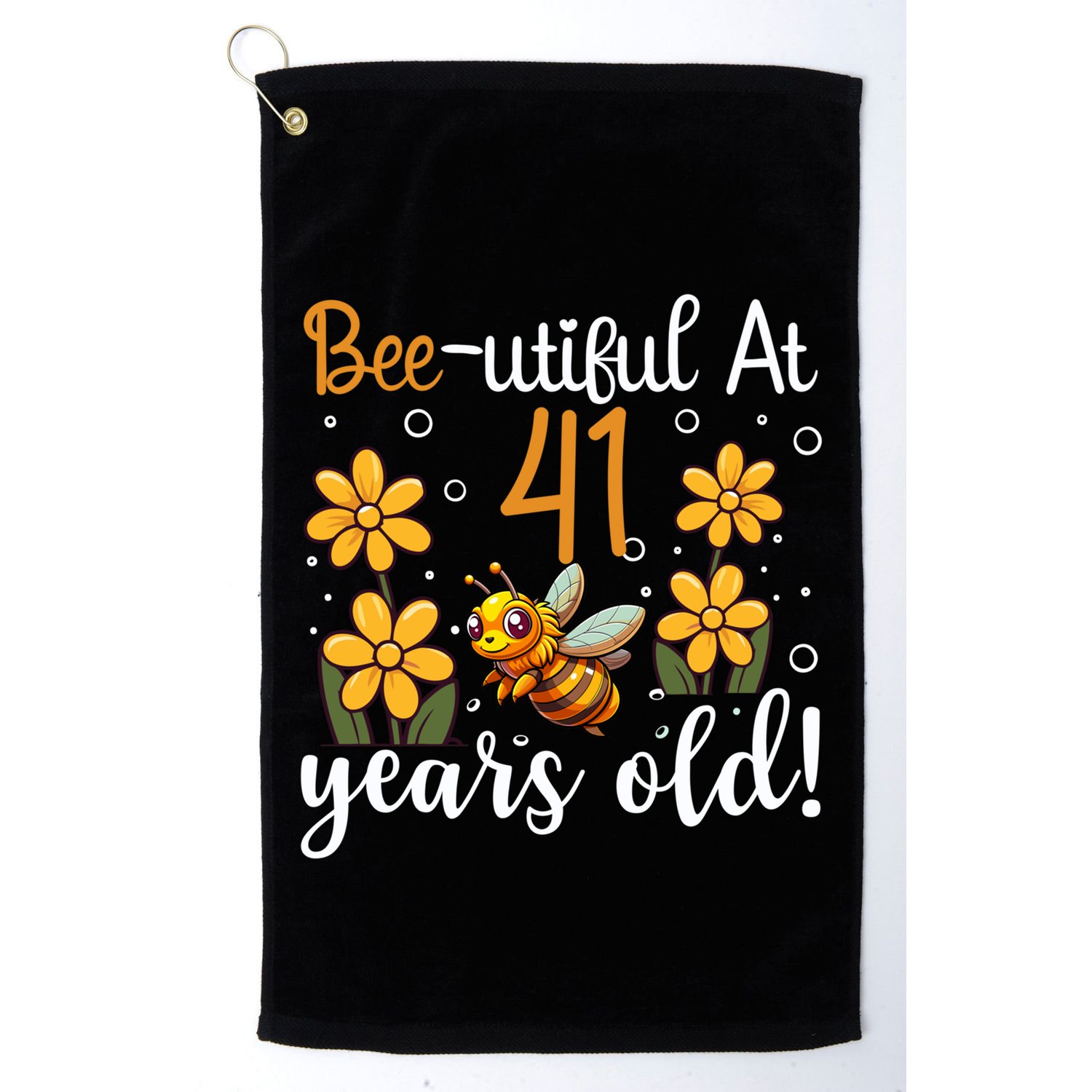 41st Birthday Bee 41 Years Old Bee Lover Great Gift Golf Towel