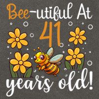 41st Birthday Bee 41 Years Old Bee Lover Great Gift Cotton Canvas Backpack