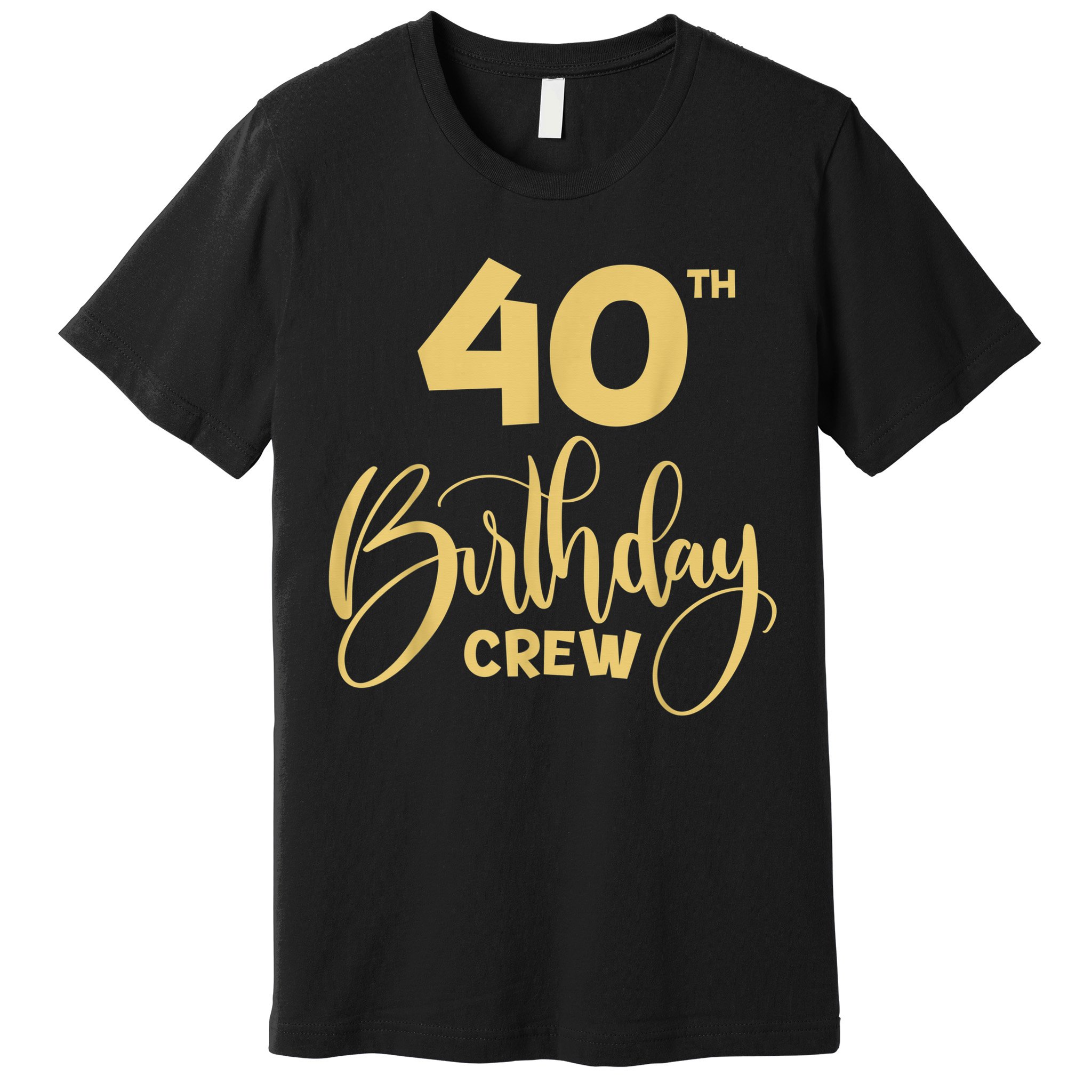 40th Birthday Crew for Gifts Birthday Party Group Family Premium T-Shirt