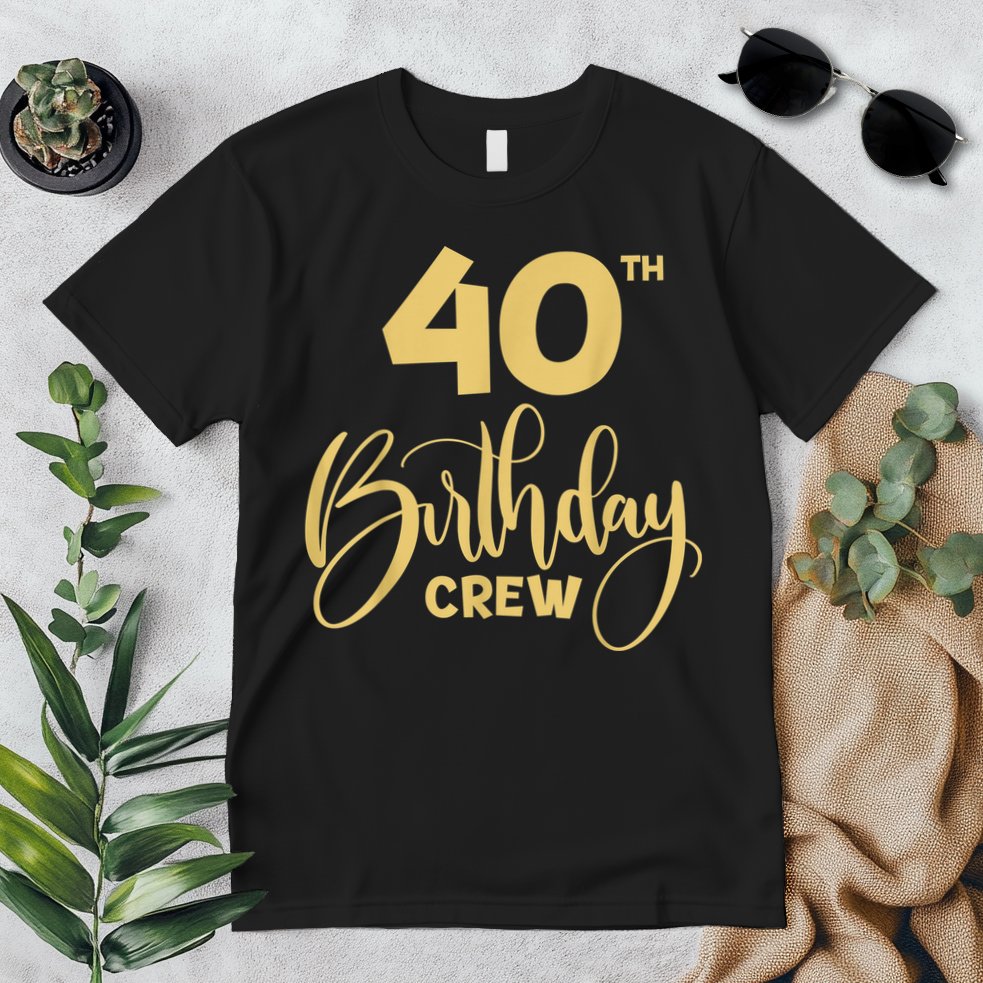 40th Birthday Crew for Gifts Birthday Party Group Family Premium T-Shirt