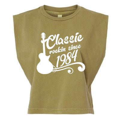 40th Birthday Classic Rockin Since 1984 Garment-Dyed Women's Muscle Tee