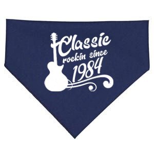 40th Birthday Classic Rockin Since 1984 USA-Made Doggie Bandana