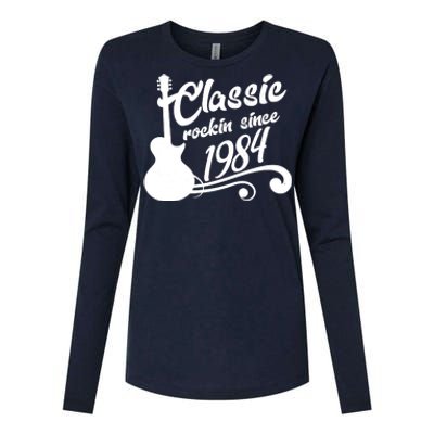 40th Birthday Classic Rockin Since 1984 Womens Cotton Relaxed Long Sleeve T-Shirt