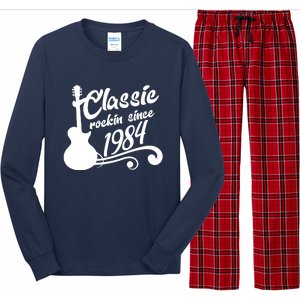 40th Birthday Classic Rockin Since 1984 Long Sleeve Pajama Set