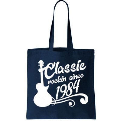 40th Birthday Classic Rockin Since 1984 Tote Bag