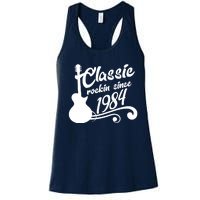 40th Birthday Classic Rockin Since 1984 Women's Racerback Tank