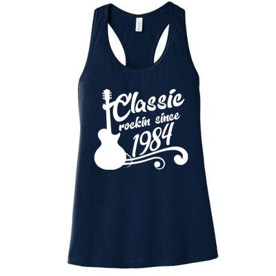 40th Birthday Classic Rockin Since 1984 Women's Racerback Tank