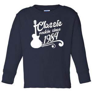 40th Birthday Classic Rockin Since 1984 Toddler Long Sleeve Shirt