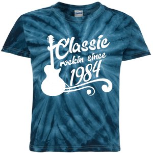 40th Birthday Classic Rockin Since 1984 Kids Tie-Dye T-Shirt