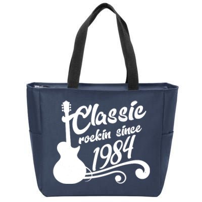 40th Birthday Classic Rockin Since 1984 Zip Tote Bag