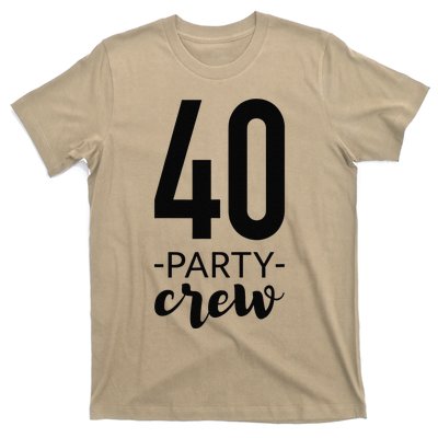 40th Birthday Crew 40 Party Group Friends T-Shirt