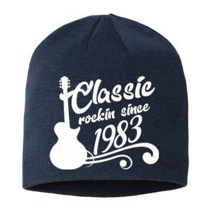 40th Birthday Classic Rockin Since 1983 Sustainable Beanie