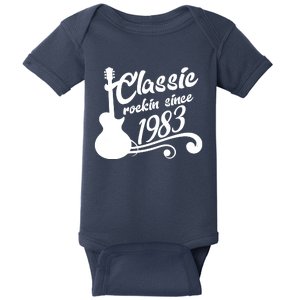 40th Birthday Classic Rockin Since 1983 Baby Bodysuit