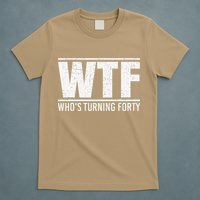 40th Birthday Design WTF Who's Turning Forty T-Shirt