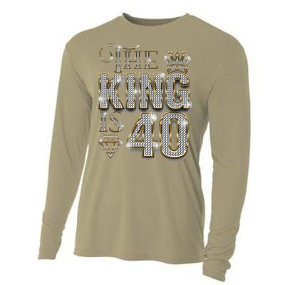 40th Birthday Decorations 1983 Birthday The King Is 40 Cooling Performance Long Sleeve Crew