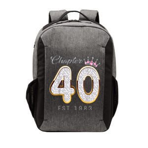 40th Birthday Decorations Chapter 40 EST 1983 Gift For Women Vector Backpack