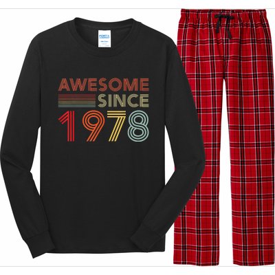 45 Birthday Decorations  Wo 1978 BDay 45th Birthday Long Sleeve Pajama Set