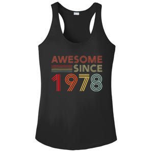 45 Birthday Decorations  Wo 1978 BDay 45th Birthday Ladies PosiCharge Competitor Racerback Tank