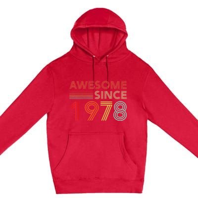 45 Birthday Decorations  Wo 1978 BDay 45th Birthday Premium Pullover Hoodie