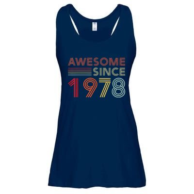 45 Birthday Decorations  Wo 1978 BDay 45th Birthday Ladies Essential Flowy Tank