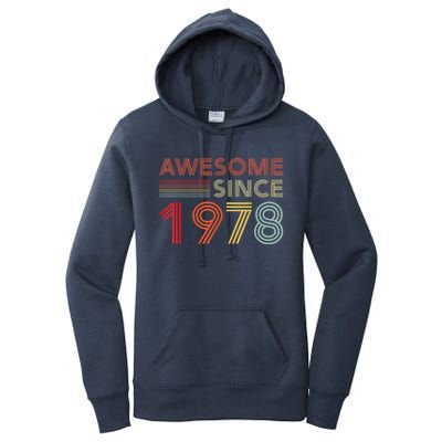 45 Birthday Decorations  Wo 1978 BDay 45th Birthday Women's Pullover Hoodie