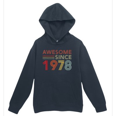 45 Birthday Decorations  Wo 1978 BDay 45th Birthday Urban Pullover Hoodie