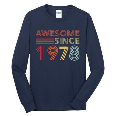 45 Birthday Decorations  Wo 1978 BDay 45th Birthday Tall Long Sleeve T-Shirt