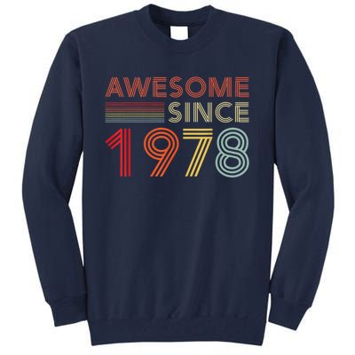 45 Birthday Decorations  Wo 1978 BDay 45th Birthday Tall Sweatshirt