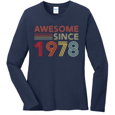 45 Birthday Decorations  Wo 1978 BDay 45th Birthday Ladies Long Sleeve Shirt