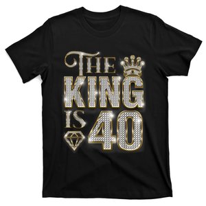 40th Birthday Decorations 1983 Birthday The King Is 40 T-Shirt