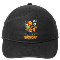 4th Birthday Dabbing Zombie Halloween Costume 7-Panel Snapback Hat