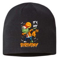 4th Birthday Dabbing Zombie Halloween Costume Sustainable Beanie