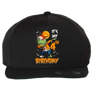 4th Birthday Dabbing Zombie Halloween Costume Wool Snapback Cap