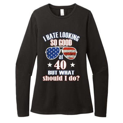 40 Birthday For - 40th Anniversary For Him Her USA Womens CVC Long Sleeve Shirt