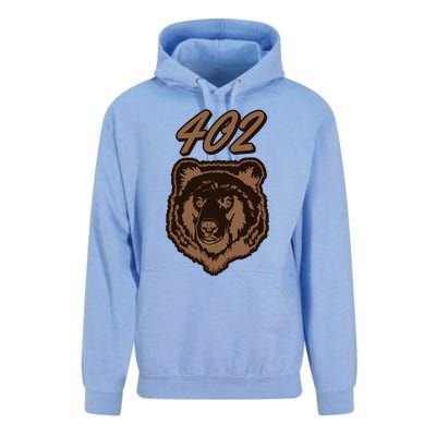 402 Bear Face Fat Brown Grizzly Lover Beartober Week 2024 Unisex Surf Hoodie