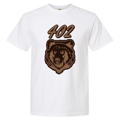 402 Bear Face Fat Brown Grizzly Lover Beartober Week 2024 Garment-Dyed Heavyweight T-Shirt