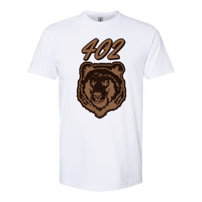 402 Bear Face Fat Brown Grizzly Lover Beartober Week 2024 Softstyle CVC T-Shirt