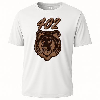 402 Bear Face Fat Brown Grizzly Lover Beartober Week 2024 Cooling Performance Crew T-Shirt