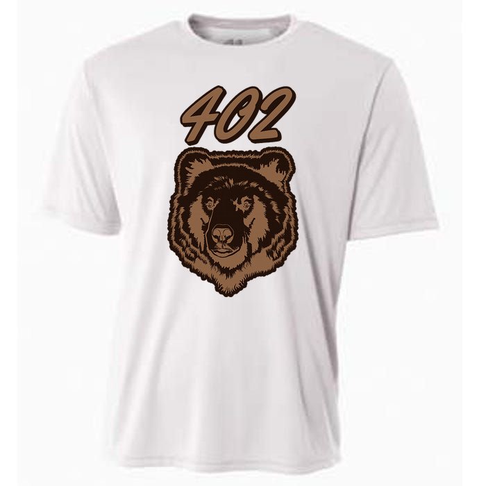 402 Bear Face Fat Brown Grizzly Lover Beartober Week 2024 Cooling Performance Crew T-Shirt